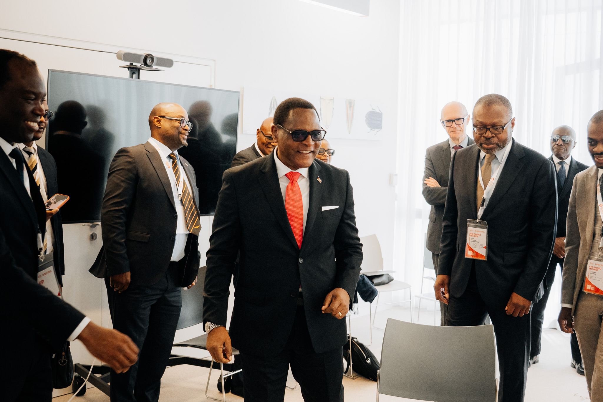 Arrivée des personnalités de haut niveau